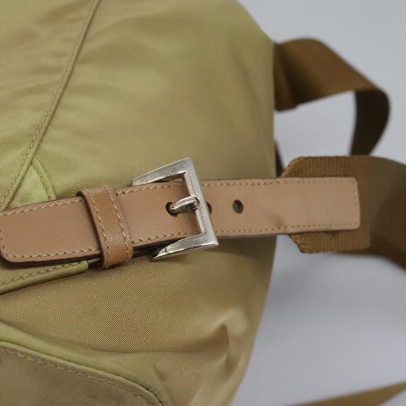 PRADA Backpack Nylon Beige Brown Silver Auth bs22981 - Picture 9 of 16